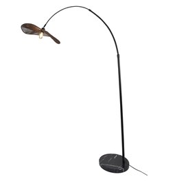 Floor lamp Molnari 1, black/brown, H174x50x150cm, E27 40W(MAX)