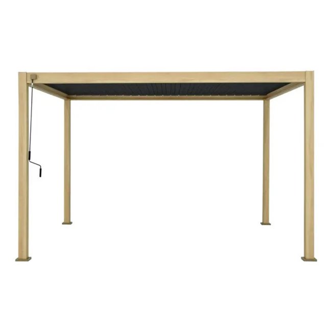 Aia varjualune/pergola Laevora 4x3m, alumiinium, meevärvi puiduimitatsiooniga