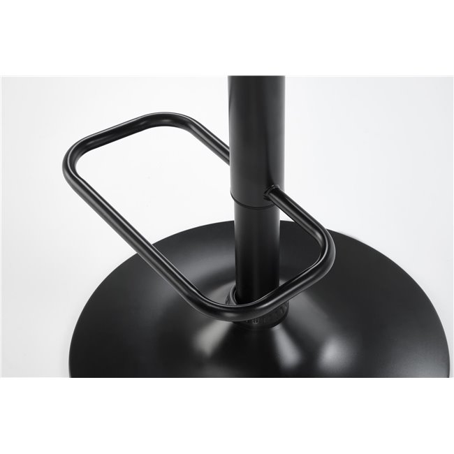 Bar stool H124, nut/black, H93-114x55x52cm