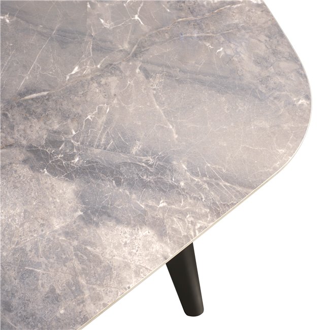 Pikendatav söögilaud Ratmo P022, paagutatud kivi/metall, 160-240x90cm H75cm