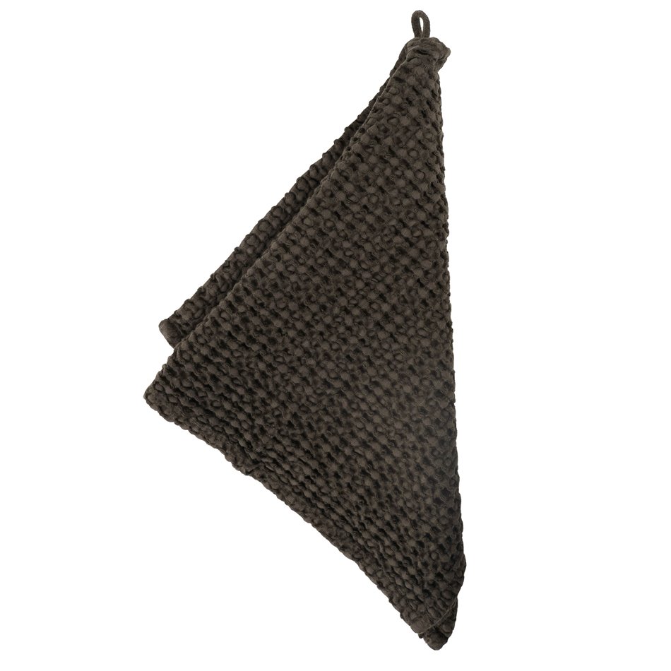 Хлопковое полотенце Honey comb, антрацит, 30x50cm, 350g/m2