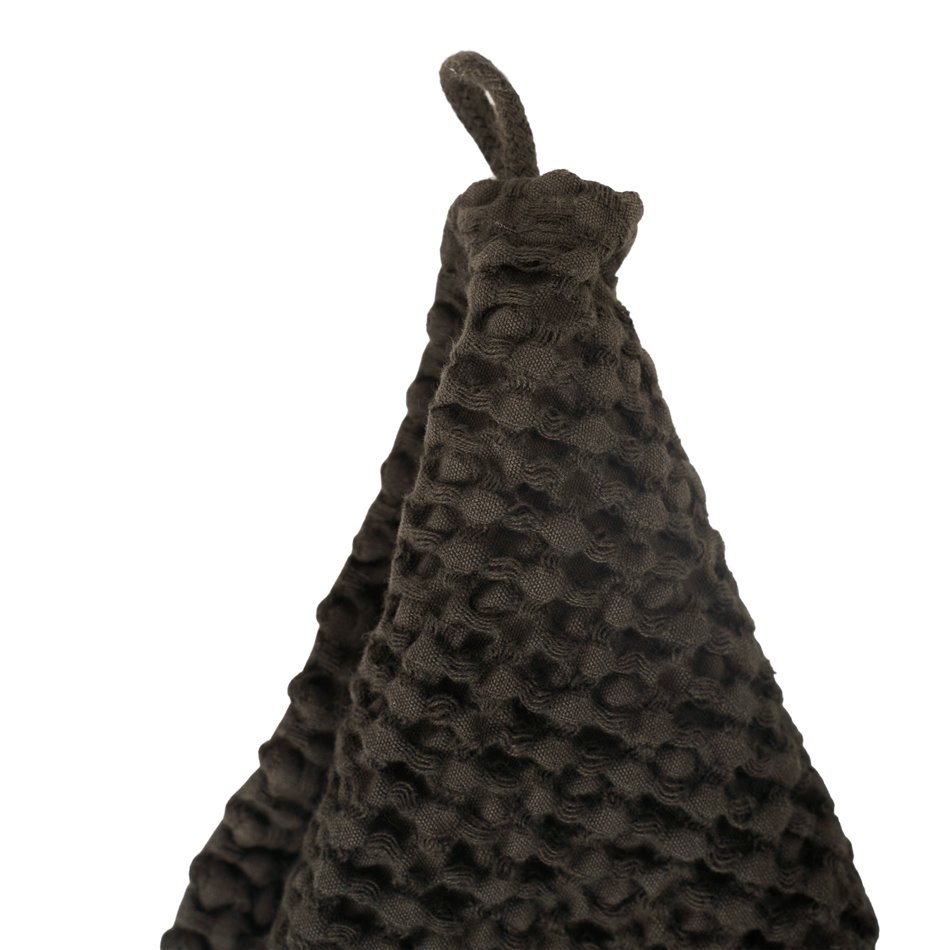 Хлопковое полотенце Honey comb, антрацит, 30x50cm, 350g/m2