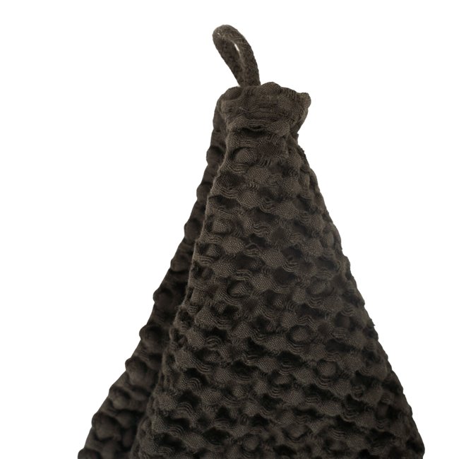 Хлопковое полотенце Honey comb, антрацит, 30x50cm, 350g/m2