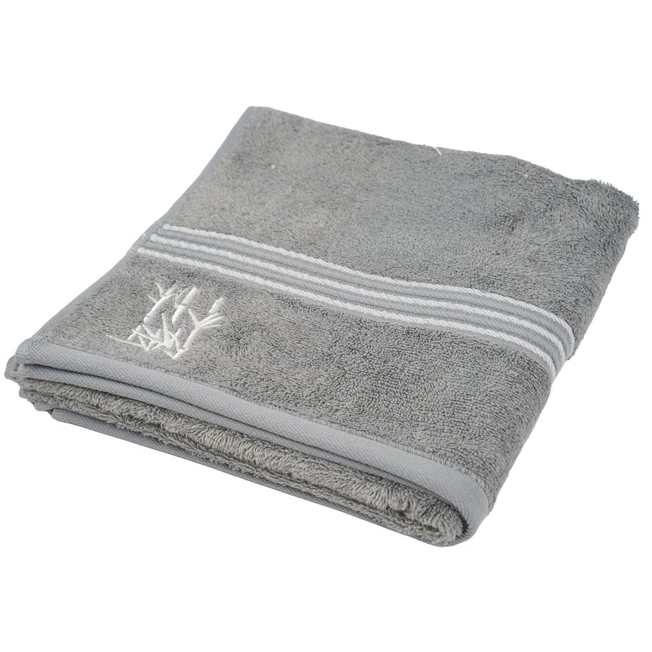 Bambusest rätik 50x100, hall, 550g/m2