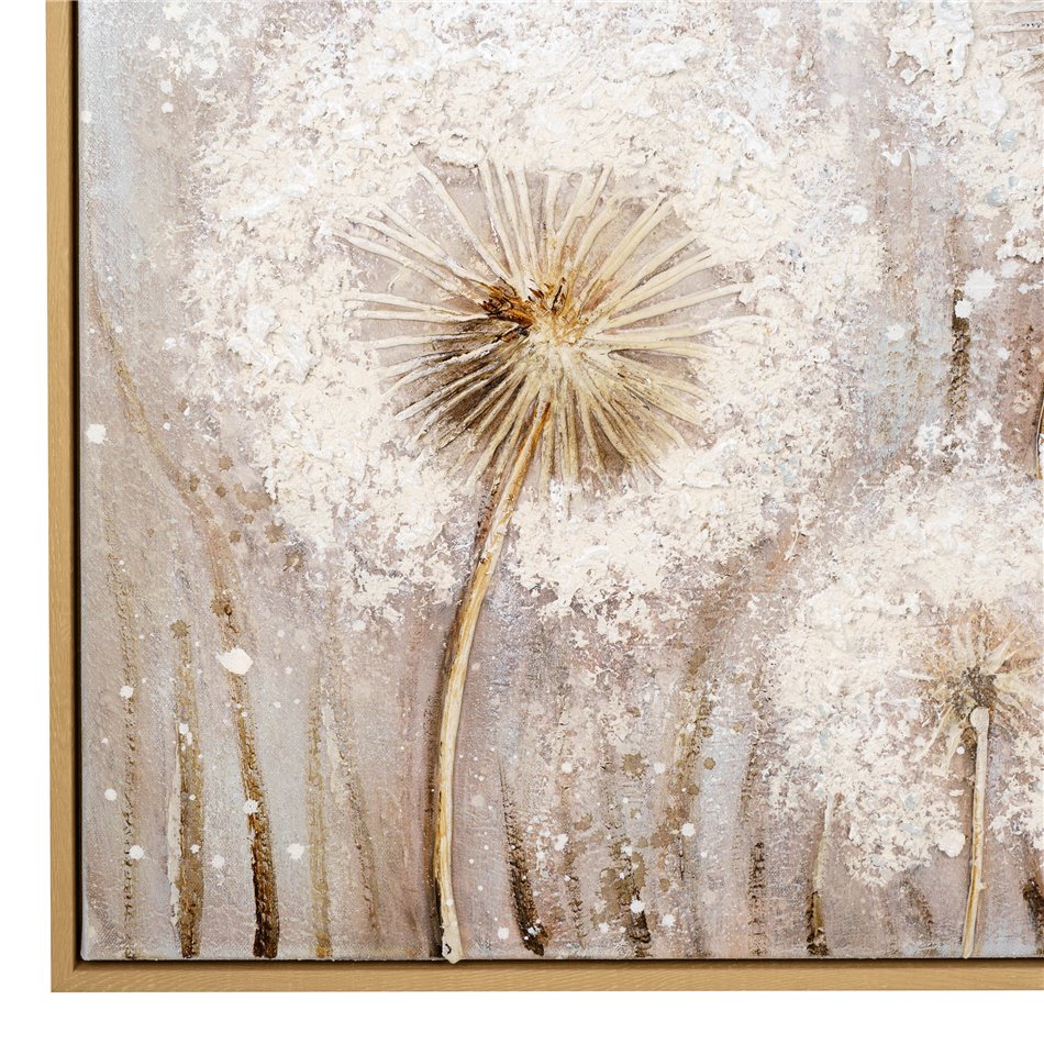 Oil painting Dandelion, 120x80cm