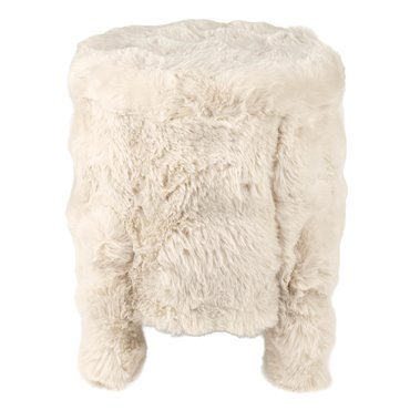 Pouf with storage Fananno M, cream, H39cm, D40cm