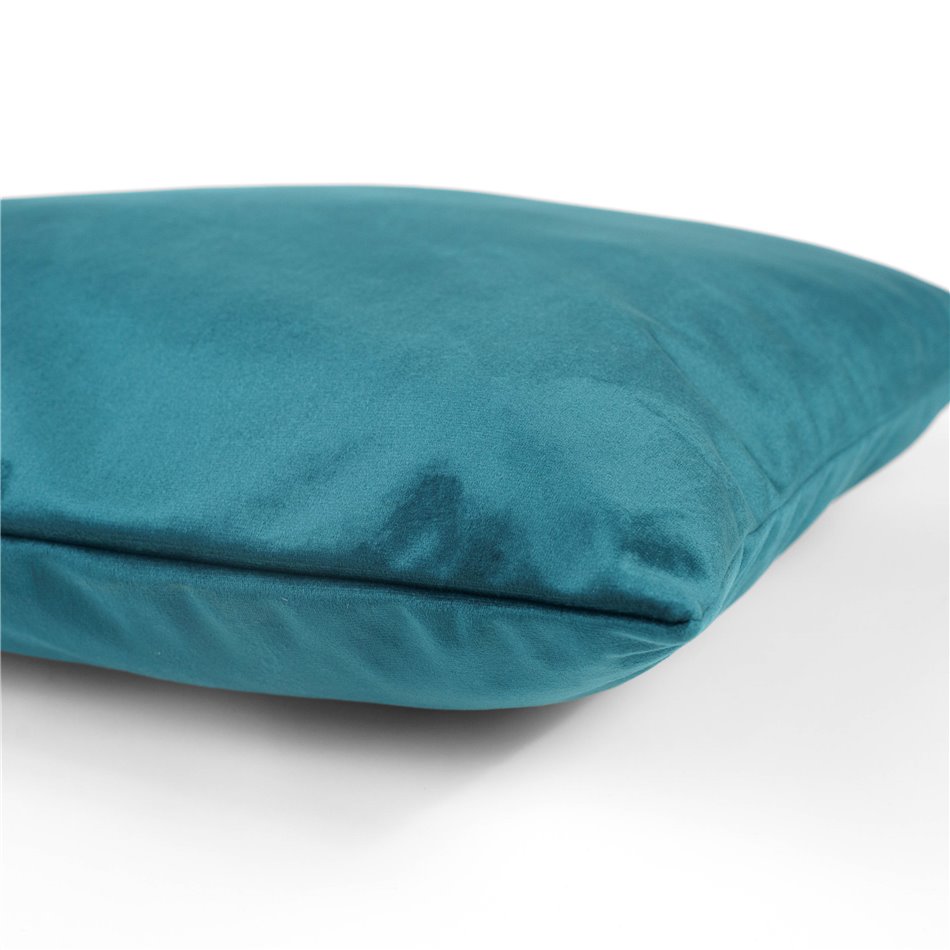 Dekoratiivne padjapüür French velvet 659, tume türkiissinine, samet, 45x45cm