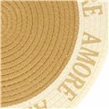 Lauamatt Amore, beež/kreemikas värv, D38cm, H0.6cm
