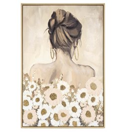 Lõuendimaal Lady white, 60x90x4.3cm