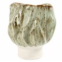 Vase Green, stoneware, H24x21x21cm