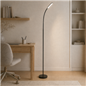 Floor lamp Monor, black, H145x20x4.7cm, LED 7W, 3000K, 590lm