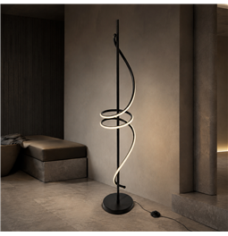Торшер Moden1A, черный, H123cm, D20cm, LED 24W, 3000K, 1320lm