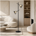Floor lamp Robbio smoky, H150x20x18cm, G9x2 20W(MAX)