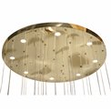 Подвесной светильник Yabukko, прозрачный/золотой цвет, D80cm, LEDx26 4W, LEDx8 3W, 3000K/4000K/6000K