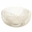 Fruit basket Mayaj, metal, beige, H12.4cm, D27cm
