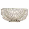 Fruit basket Mayaj, metal, beige, H12.4cm, D27cm