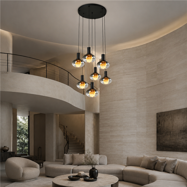Подвесной светильник Roales 7R, H19-165x41x41cm, LED 42W, 3000K, 518lm