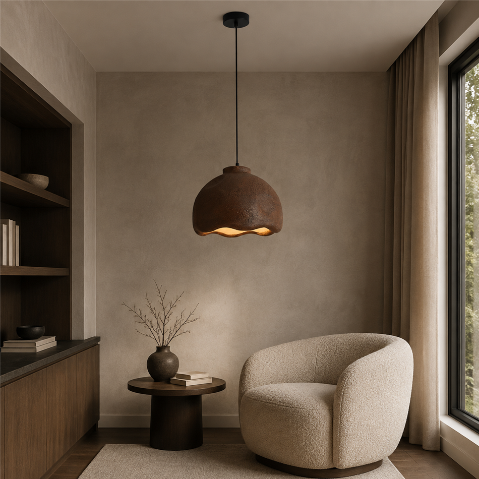 Rippvalgusti Caletta, must/pruun, D45cm, E27 40W(MAX)