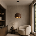 Rippvalgusti Caletta, must/pruun, D45cm, E27 40W(MAX)