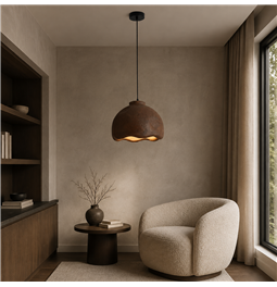 Rippvalgusti Caletta, must/pruun, D45cm, E27 40W(MAX)