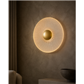Seinalamp Agaro gold, läbipaistev/kuldne värv, H28x28x7cm, LED 10W, 3000K, 250lm
