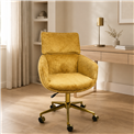 Kontoritool Sarre 41, kollane/kuldne värv, H86-96x59x59, istme kõrgus 45-55cm