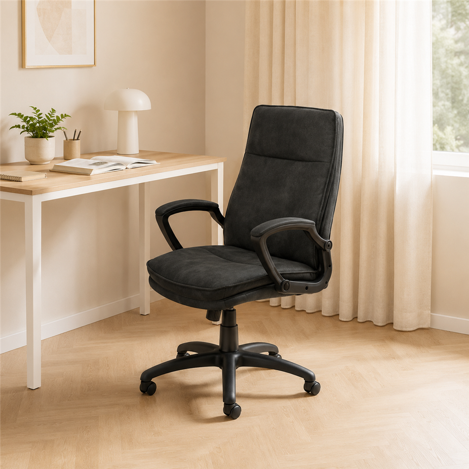 Office chair Acbraid, anthracite, H115x67x69.5cm, seat height 48-57cm