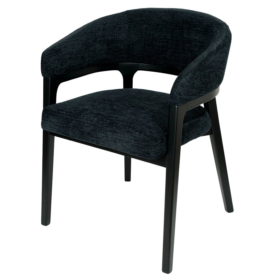 Dining chair Otta, 17 black, H77x51x49cm, seat height 47.5cm