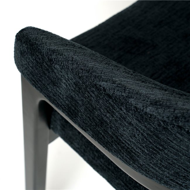 Dining chair Otta, 17 black, H77x51x49cm, seat height 47.5cm
