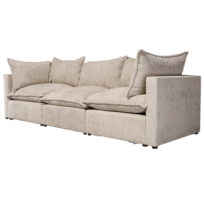 Diivan Quelle Modul, Abriamo 02, helehallikaspruun, H80x260x90cm