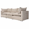 Diivan Quelle Modul, Abriamo 02, helehallikaspruun, H80x260x90cm