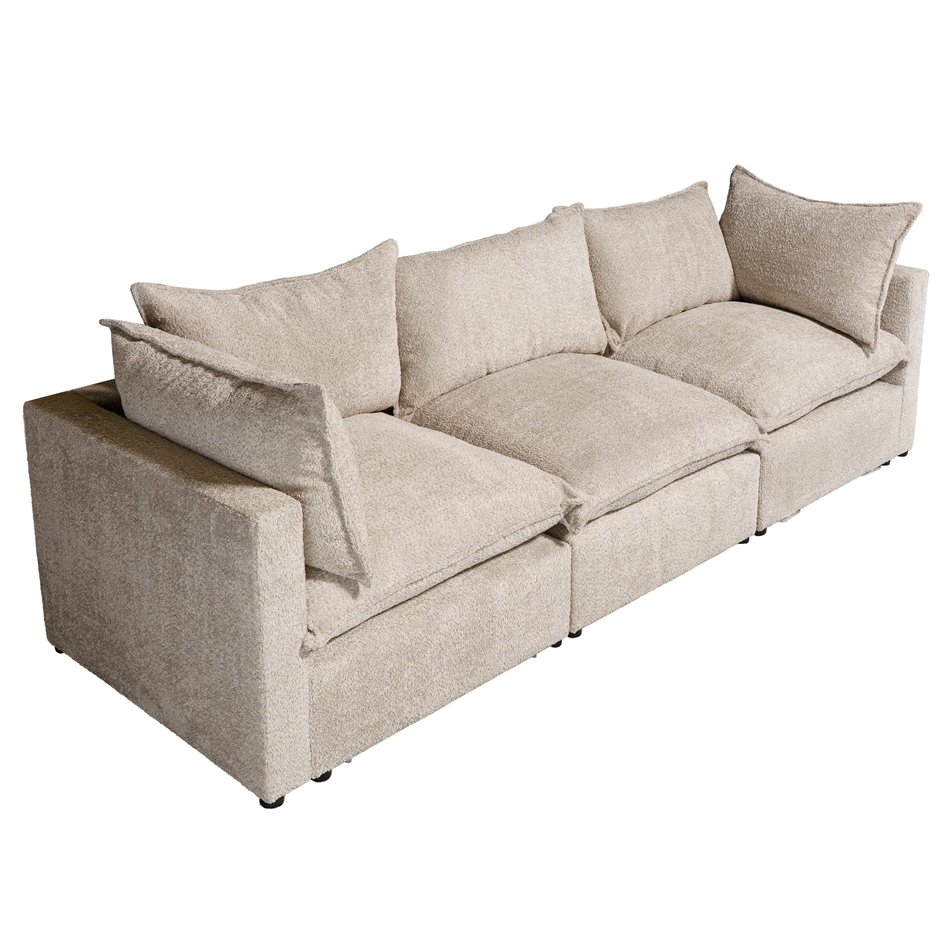 Diivan Quelle Modul, Abriamo 02, helehallikaspruun, H80x260x90cm