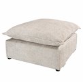 Pouf Quelle, Abriamo 02,  light taupe, H45x80x80cm