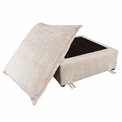 Pouf Quelle, Abriamo 02,  light taupe, H45x80x80cm