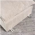 Pouf Quelle, Abriamo 02,  light taupe, H45x80x80cm