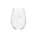 Water glass, H12.5x10x10cm, 370ml
