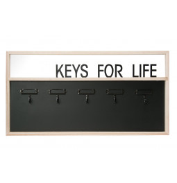 Key hanger with 5 hooks, 50x26cm