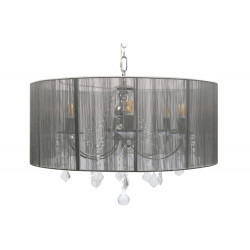 Laelamp Mari hõbedane, H58-130cm, Ø-60cm; E14 6x40W