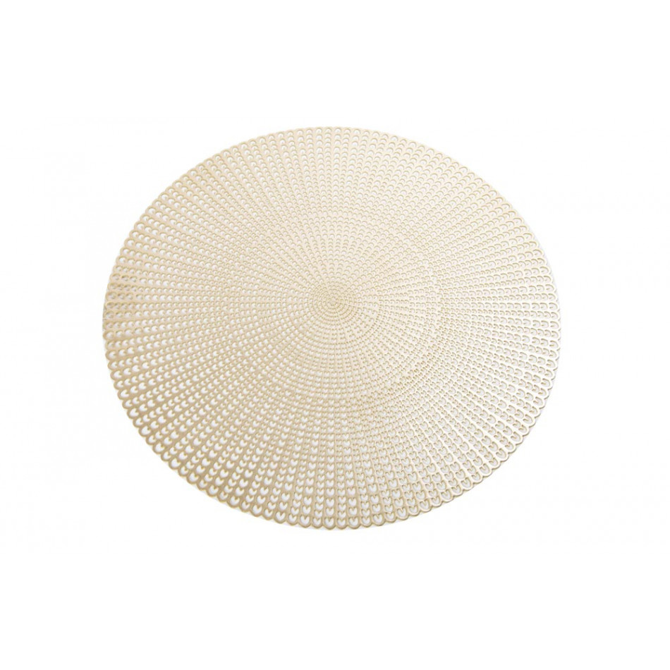 Салфетка под приборы Aila, золотой, D-41см