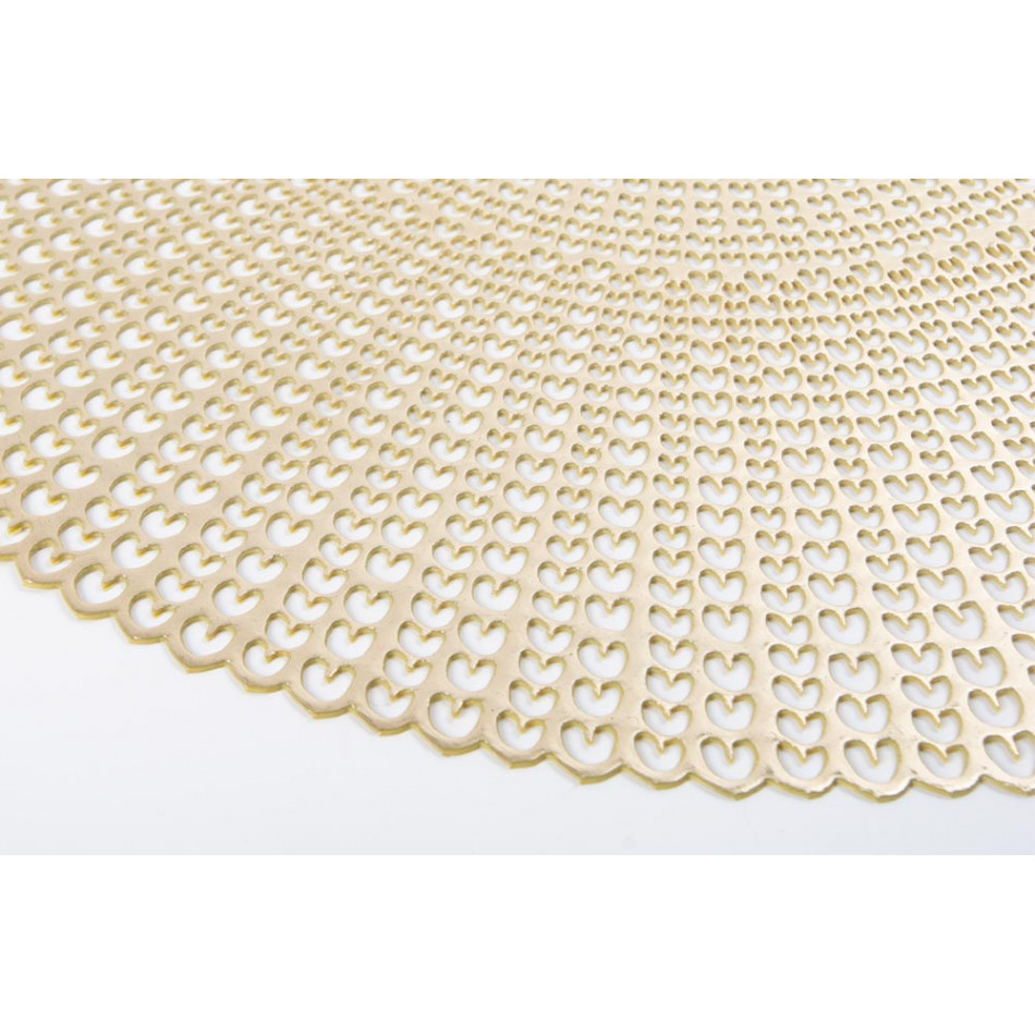 Салфетка под приборы Aila, золотой, D-41см