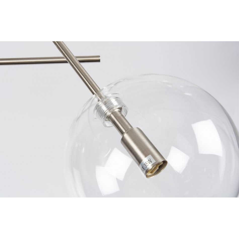 Pendant lamp Raja, G9 6x40W, H90-120cm, Ø-75cm