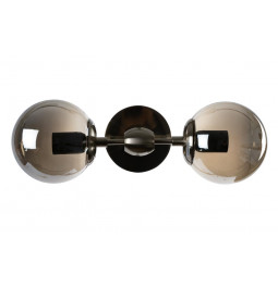 Wall lamp Richard, nickel E27 2x60W, 15x20x35cm