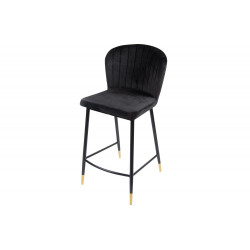 Bar chair Salem, black, 46x55x H95cm, seat height 62 cm