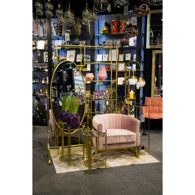 Floor mirror Bellevue, golden, 78x53x172cm