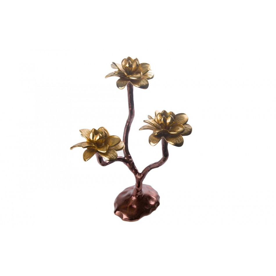 Candle holder Barra for 3 candles, 11x9x27cm