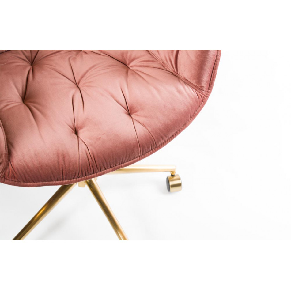 Office chair Slorino, pink, 58x62x78-88cm, seat height 44-54cm