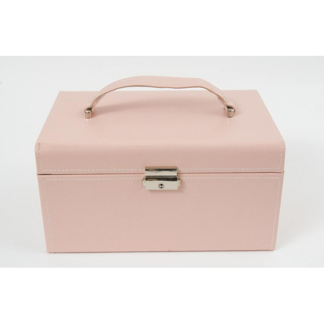 Шкатулка для украшений Hamma, цвет розовый/белый, 25x17x13см 