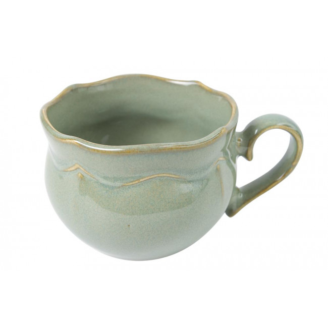 Tea cup Gran Via, green colour, H12cm, D9.5cm, 300ml