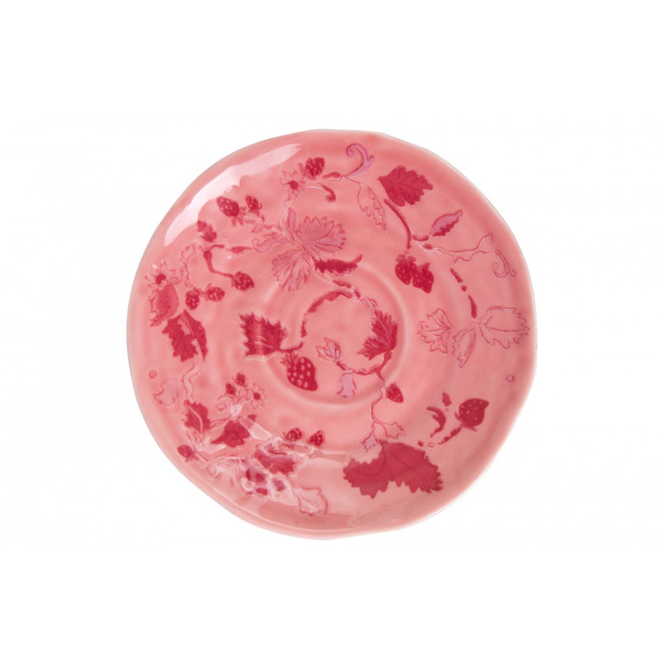 Чашка чая с блюдцем Strawberry, H12,5см, D10см, D16см