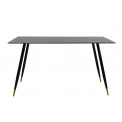 Dining table Tromello, glass/metal, 140x80x78cm